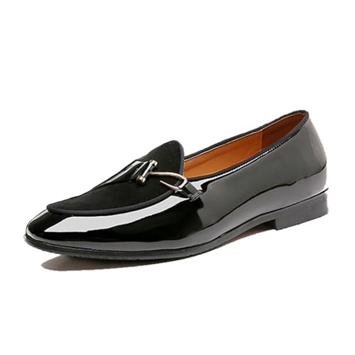 ottspu Herren Loafers Slip on Schuhe Loafers Kleid Loafers Casual Mokassins Casual Loafers Für Männer,Schwarz,41 EU von ottspu