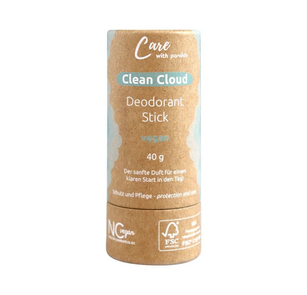 pandoo Körperpflegemittel Deo Stick Clean Cloud, vegan & plastikfrei von pandoo