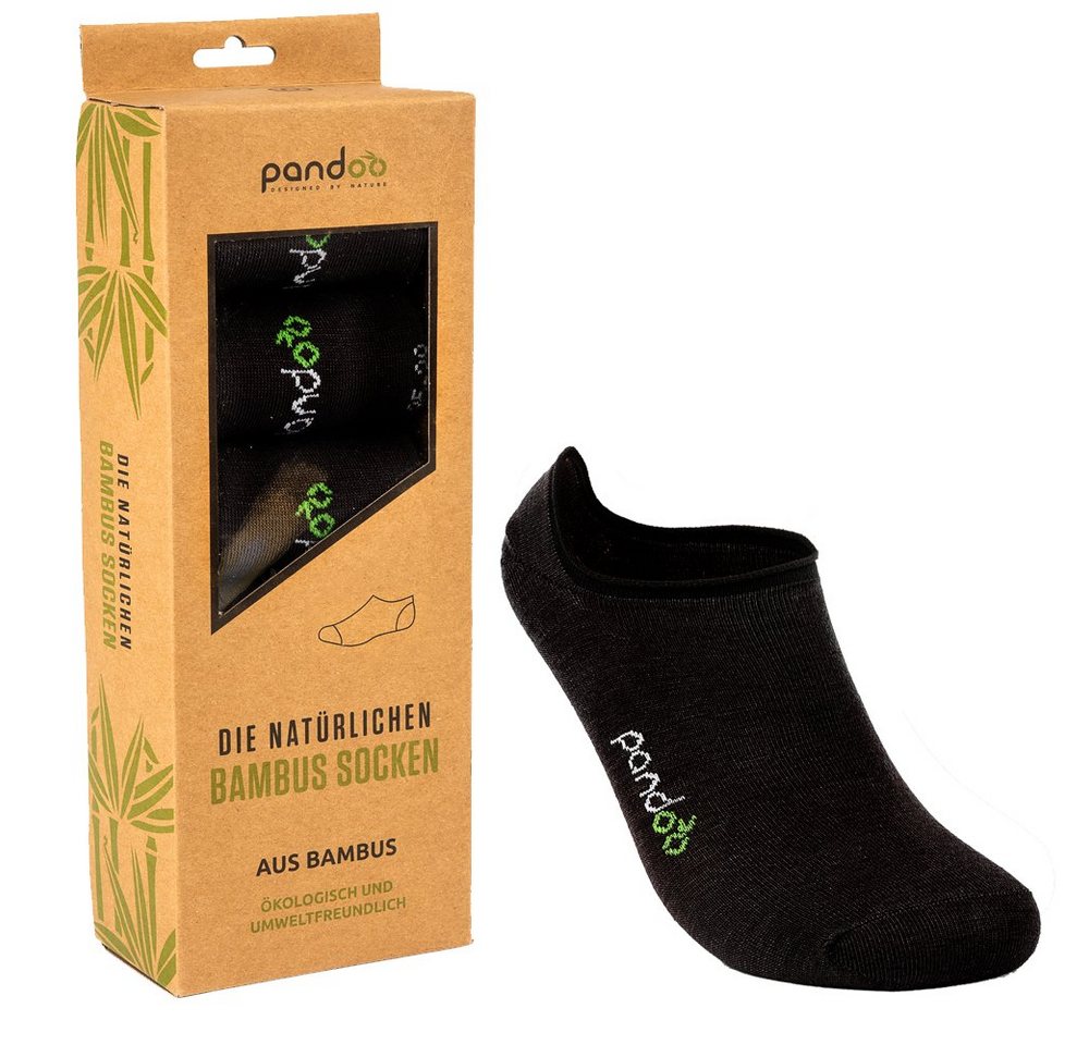 pandoo Kurzsocken Füßlinge, Knöchelsocken, Kurzsocken, 6er Pack - Viskose (Bambus Zellstoff) von pandoo