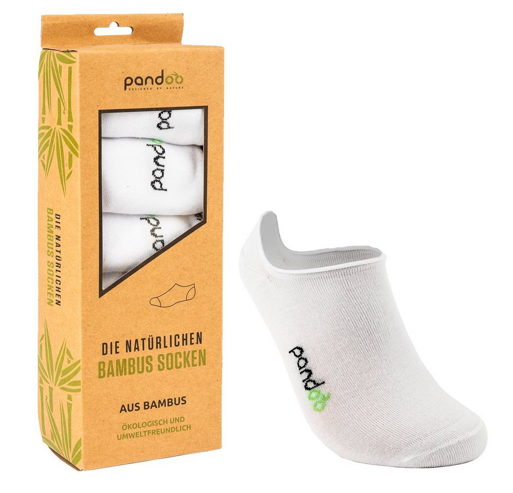 pandoo Kurzsocken Füßlinge, Knöchelsocken, Kurzsocken, 6er Pack - Viskose (Bambus Zellstoff) von pandoo