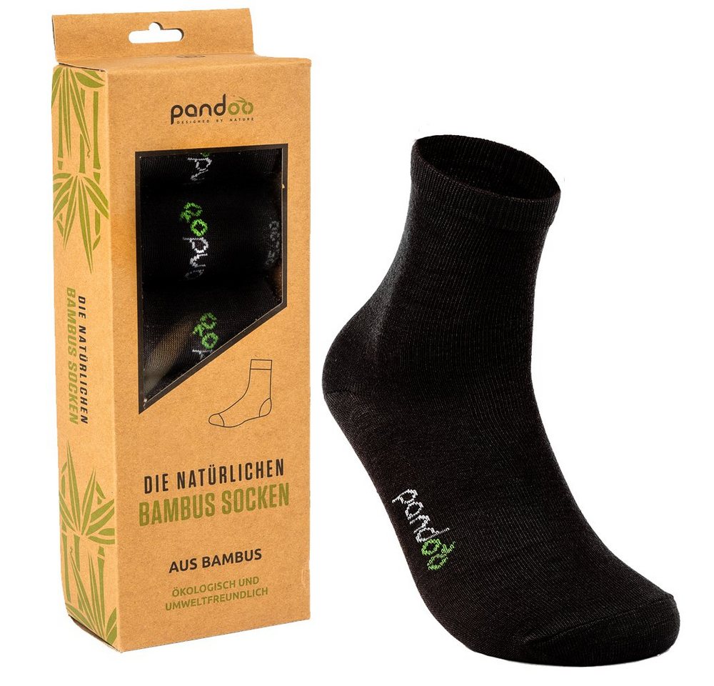 pandoo Sportsocken Sportsocken, 6er Pack aus Viskose (Bambus Zellstoff) von pandoo