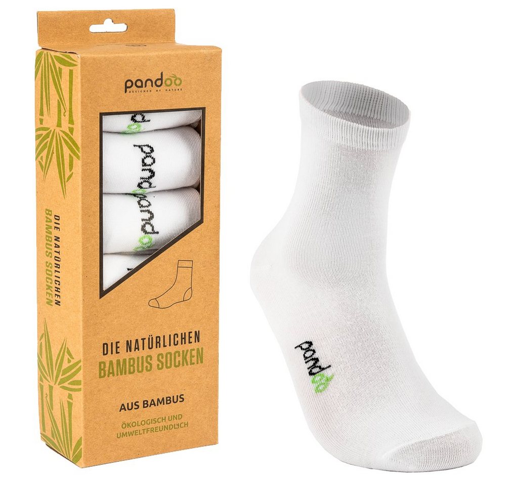 pandoo Sportsocken Sportsocken, 6er Pack aus Viskose (Bambus Zellstoff) von pandoo