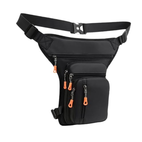 perfk Männer Taillenbeutel Hüfte Pack Fanny Pack Drop Bein Beutel Hip Beutel Oberschenkeltasche Umhängetasche zum Reihenstieg Sport Fahren Fahrradfahren, Seite Reißverschluss Schwarz perfk Männer Taillenbeutel Hüfte Pack Fanny Pack Drop Bein Beutel Hip Beutel Oberschenkeltasche Umhängetasche zum Reihenstieg Sport Fahren Fahrradfahren, Seite Reißverschluss Schwarz von perfk