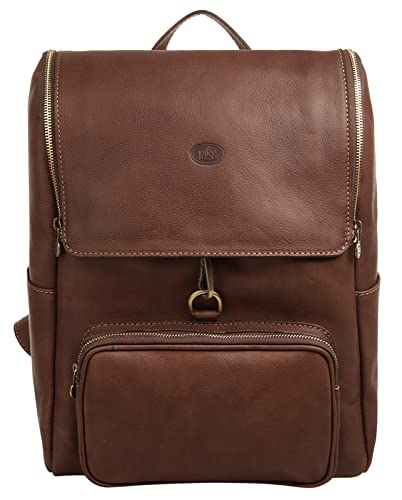 piké Rucksack Echt Leder braun Herren, Damen - 017440 von piké