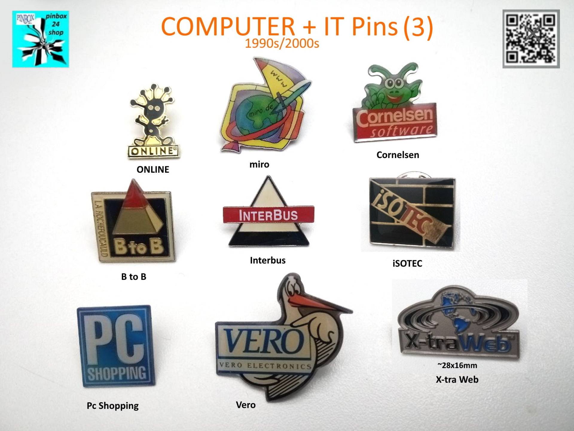Computer It Pins | 3 1990Er/2000Er - Jetzt Auswählen - von pinbox24shop