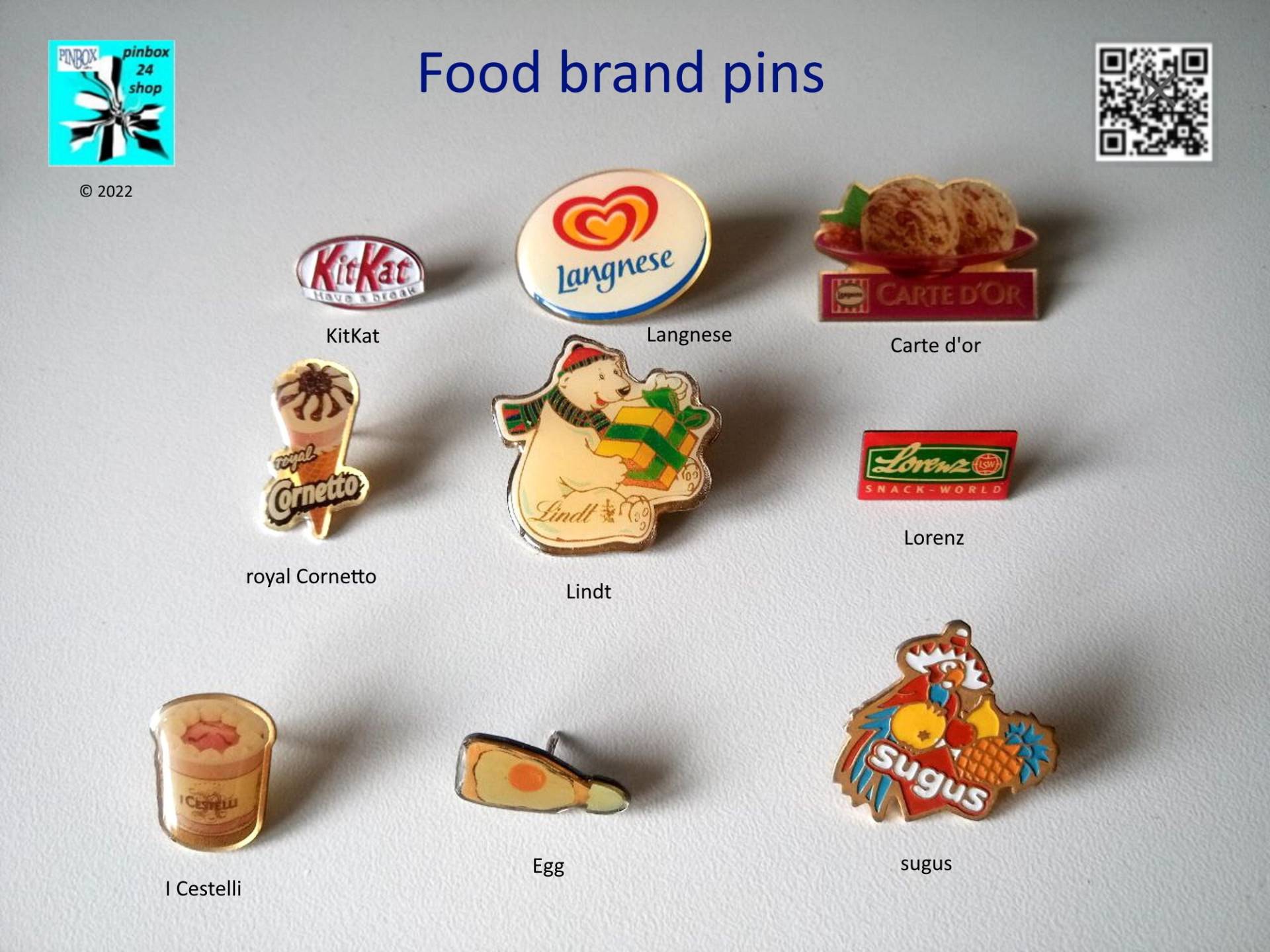 Essen Und Brands Pins Aus Den 90Ern von pinbox24shop