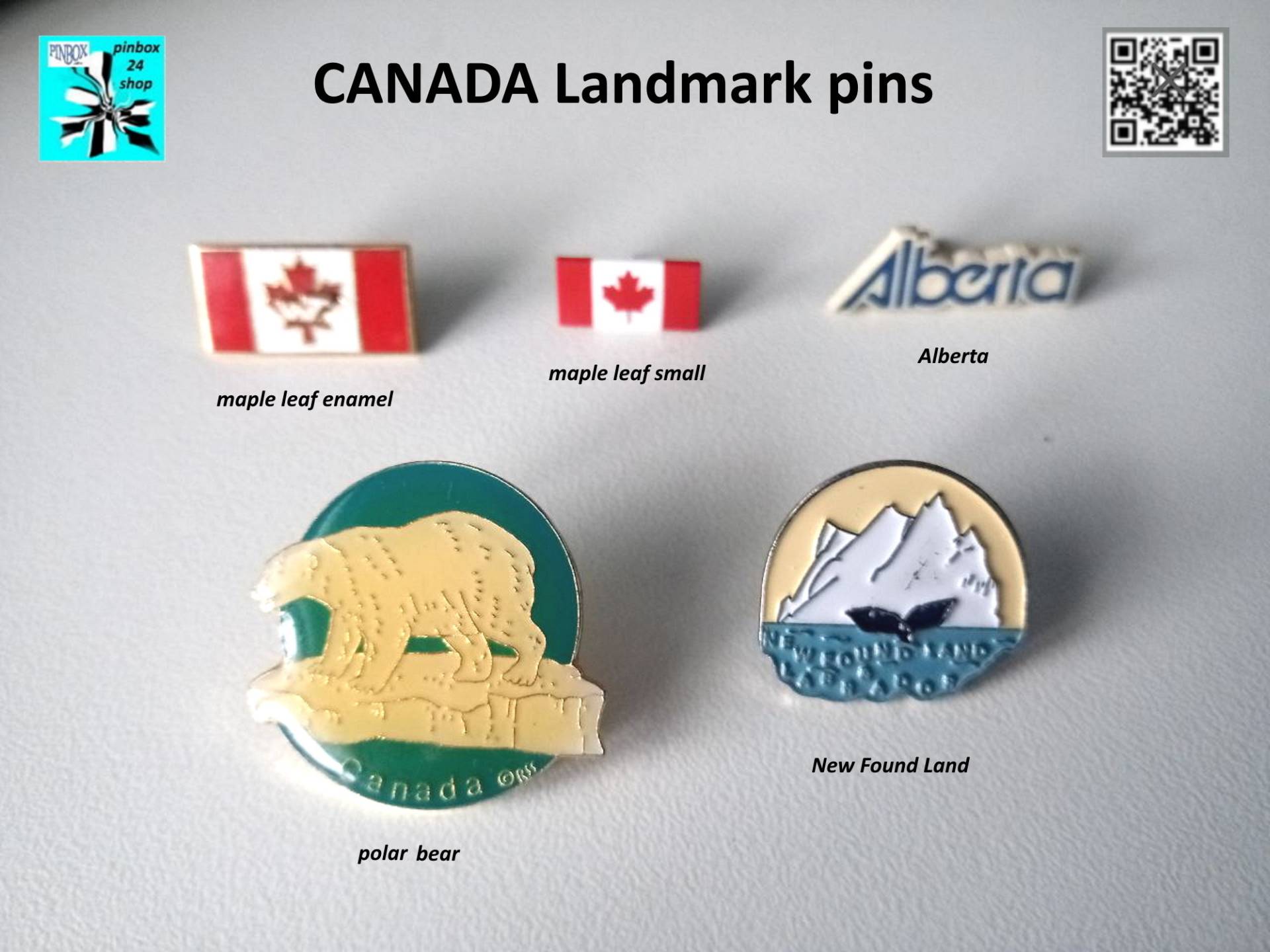 Flagge Kanada Maple Leaf Sehenswürdigkeiten, Regionen, Pins - Jetzt Auswählen von pinbox24shop