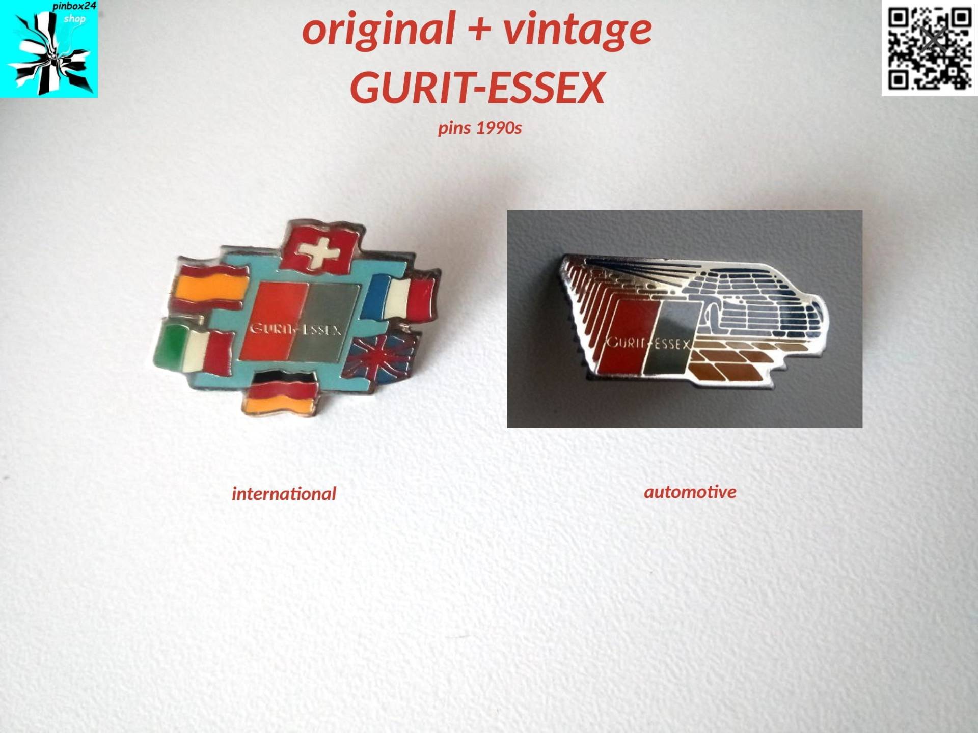 Gurit-Essex Pins 1990Er - Auswählen von pinbox24shop