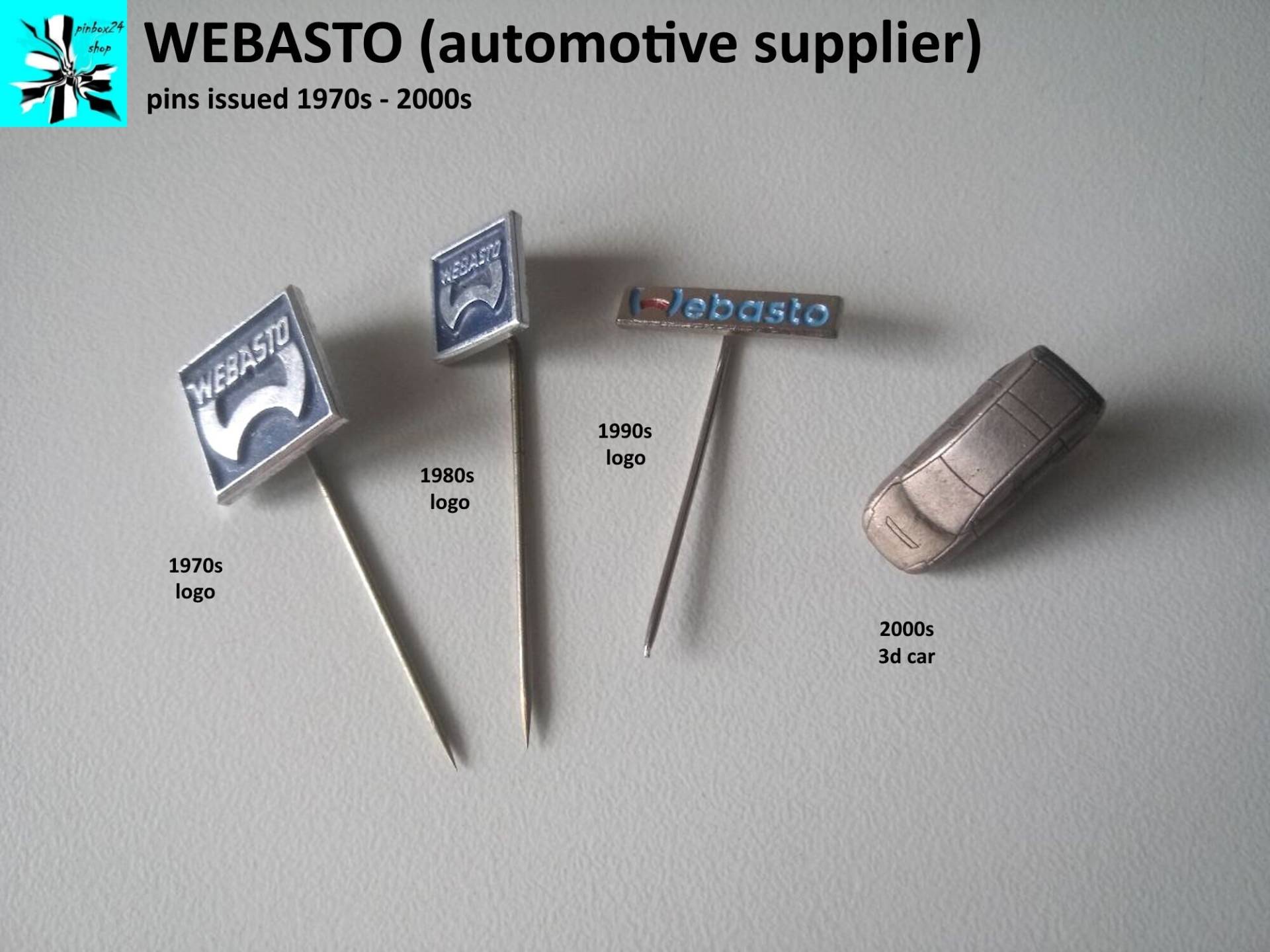 Webasto Logo Pins - Sammlerstücke Aus 4 Jahrzehnten von pinbox24shop