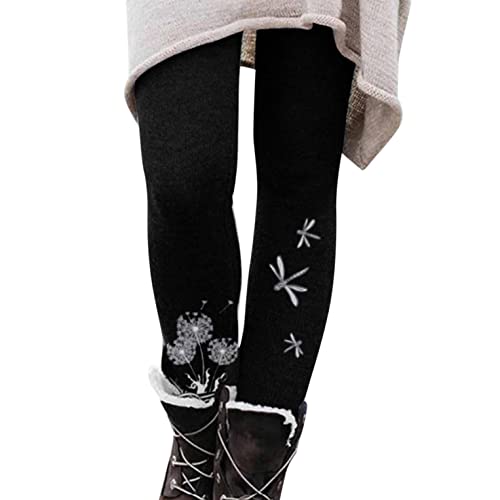 Thermo Leggings Damen mit Taschen mit Innenfleece Thermo Laufhose Thermounterwäsche Damen Winter warme Sporthose Damen Sport Leggings Damen High Waist für Fitness Laufen Wandern Jogginghose F023 von pitashe_Bekleidung