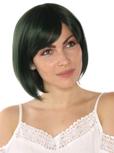 Prettyland Damen schwarz-grün Damen kurzhaar Perücke Bob Glatte Alltag black green HoriMiy Jujutsu Kaisen Manga Anime Wig C477 von prettyland