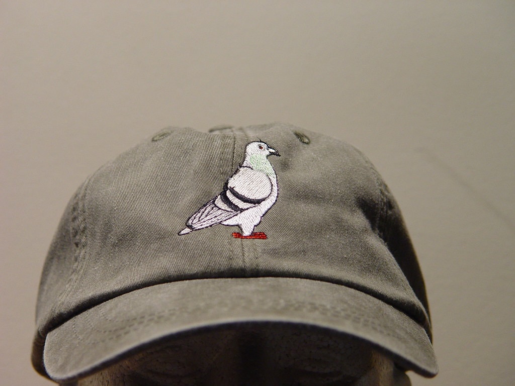 Pigeon Vogel Hut - Eine Gestickte Frauen Männer Wildlife Baseballmütze Preis Stickerei Bekleidung 24 Farbe Erwachsene Mama Papa Geschenk Caps von priceapparel