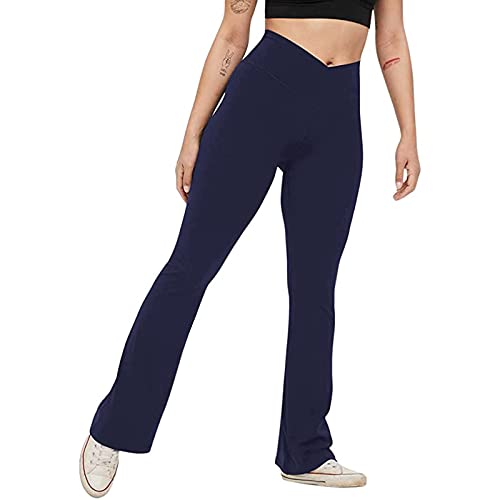 pvucpot Damen Jogginghose, schnell trocknende Sporthose mit versteckten Taschen, Mittlhohe Taille Stilvolle Freizeitliche Yogahose für Fitness, Outdoor-Sport und als Alltagskleidung von pvucpot