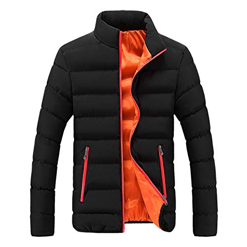 pvucpot Herren Steppjacke leichte sportliche Übergangsjacke modische Jacke für Männer Herren Steppjacke Leichte Übergangsjacke in Daunenjacken-Optik Winterjacke für Männer Gefüttert mit Taschen von pvucpot