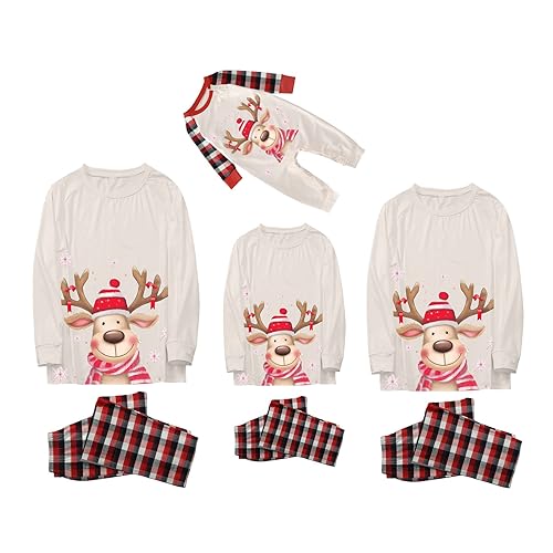 pvucpot Pyjama Set Weihnachten Familie Schlafanzug Partner Damen Herren Kinder Baby Weihnachtspullover Weihnachtspyjamas Set Familien Weihnachtsoutfit Damen von pvucpot