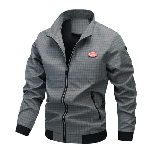 herren-jacken, Sommerjacke Herren XXL mit Reißverschluss Sommer Fliegerjacke Blouson Jacke Outdoor Leichte Bomberjacke Stehkragen Kurz Sportjacke Übergangsjacke Langarm Große Größen College Jacke herren-jacken, Sommerjacke Herren XXL mit Reißverschluss Sommer Fliegerjacke Blouson Jacke Outdoor Leichte Bomberjacke Stehkragen Kurz Sportjacke Übergangsjacke Langarm Große Größen College Jacke von pxjsdwe
