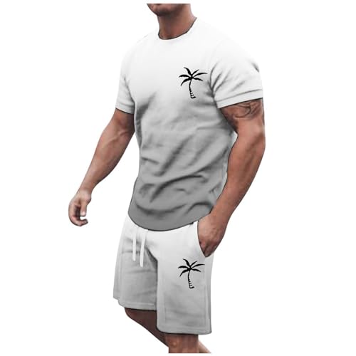 jogginganzug herren set schwarz, Sommer Outfit Herren 2 Teiler Trainingsanzug mit Palmenmotiv Zweiteiler Sportanzug Kurze Hose + Kurzarm T Shirt Sets Jogginganzug Freizeitanzug Casual Strand Outfit jogginganzug herren set schwarz, Sommer Outfit Herren 2 Teiler Trainingsanzug mit Palmenmotiv Zweiteiler Sportanzug Kurze Hose + Kurzarm T Shirt Sets Jogginganzug Freizeitanzug Casual Strand Outfit von pxjsdwe