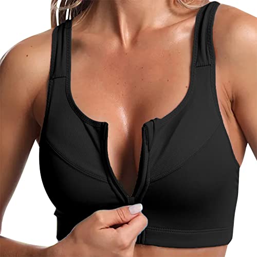 pxjsdwe Sport BH Damen Ohne Bügel Große Brüste Seamless Schlaf Bustier Sport-BHS Comfit Underwear Glammering Shapewear Comfy Damen-BHS Sportbh Baumwolle Gepolstert Bequemer BHS von pxjsdwe