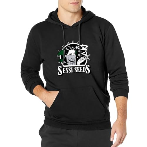 questo Mens Sweatshirt Hoodie Sensi Seeds Logo Hoodies Long Sleeve Pullover Loose Hoody Sweatershirt XL von questo