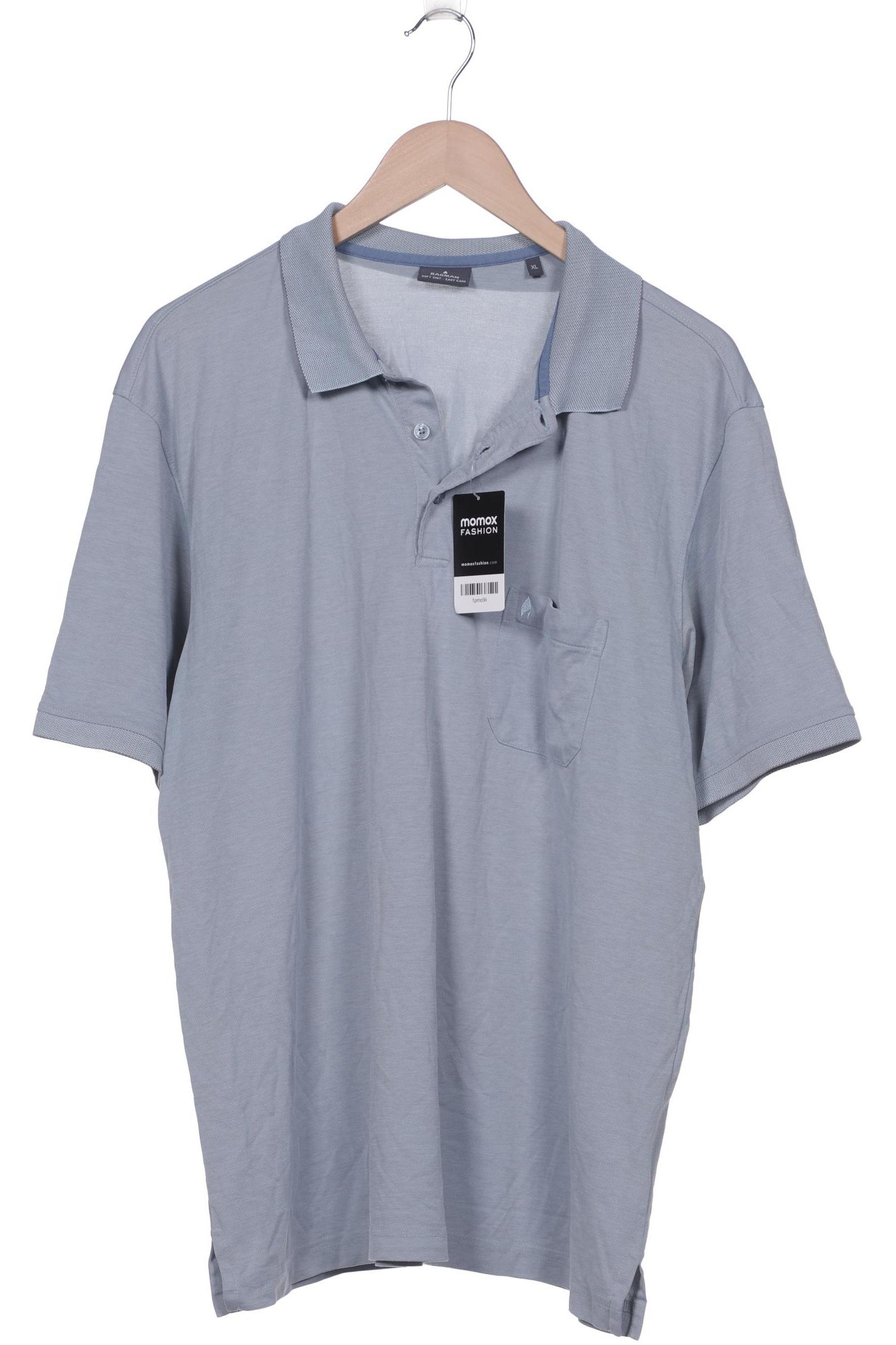 ragman Herren Poloshirt, hellblau, Gr. 54 von ragman