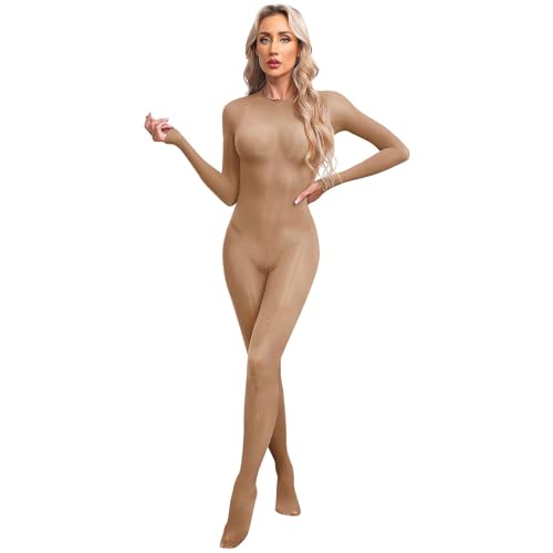 ranrann Damen Sexy Ouvert Bodystockings Catsuit Nylon Strümpfe Bodysuit Ganzkörper Anzug Transparent Dessous Reizwäsche A Nude Einheitsgröße ranrann Damen Sexy Ouvert Bodystockings Catsuit Nylon Strümpfe Bodysuit Ganzkörper Anzug Transparent Dessous Reizwäsche A Nude Einheitsgröße von ranrann