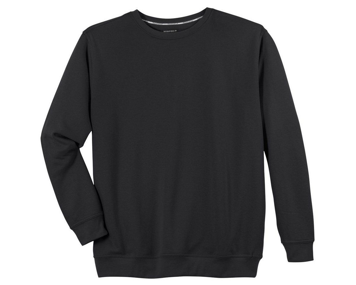 redfield Sweater Redfield Sweatshirt Herren Übergröße schwarz von redfield