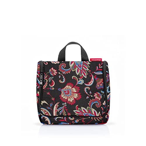 reisenthel toiletbag Paisley Black - praktischer Kulturbeutel mit Haken, wasserabweisendes Material von reisenthel