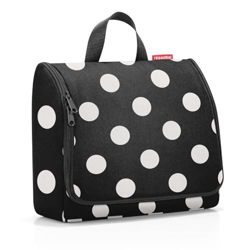 reisenthel toiletbag XL dots White - praktischer Kulturbeutel mit Haken, wasserabweisendes Material von reisenthel