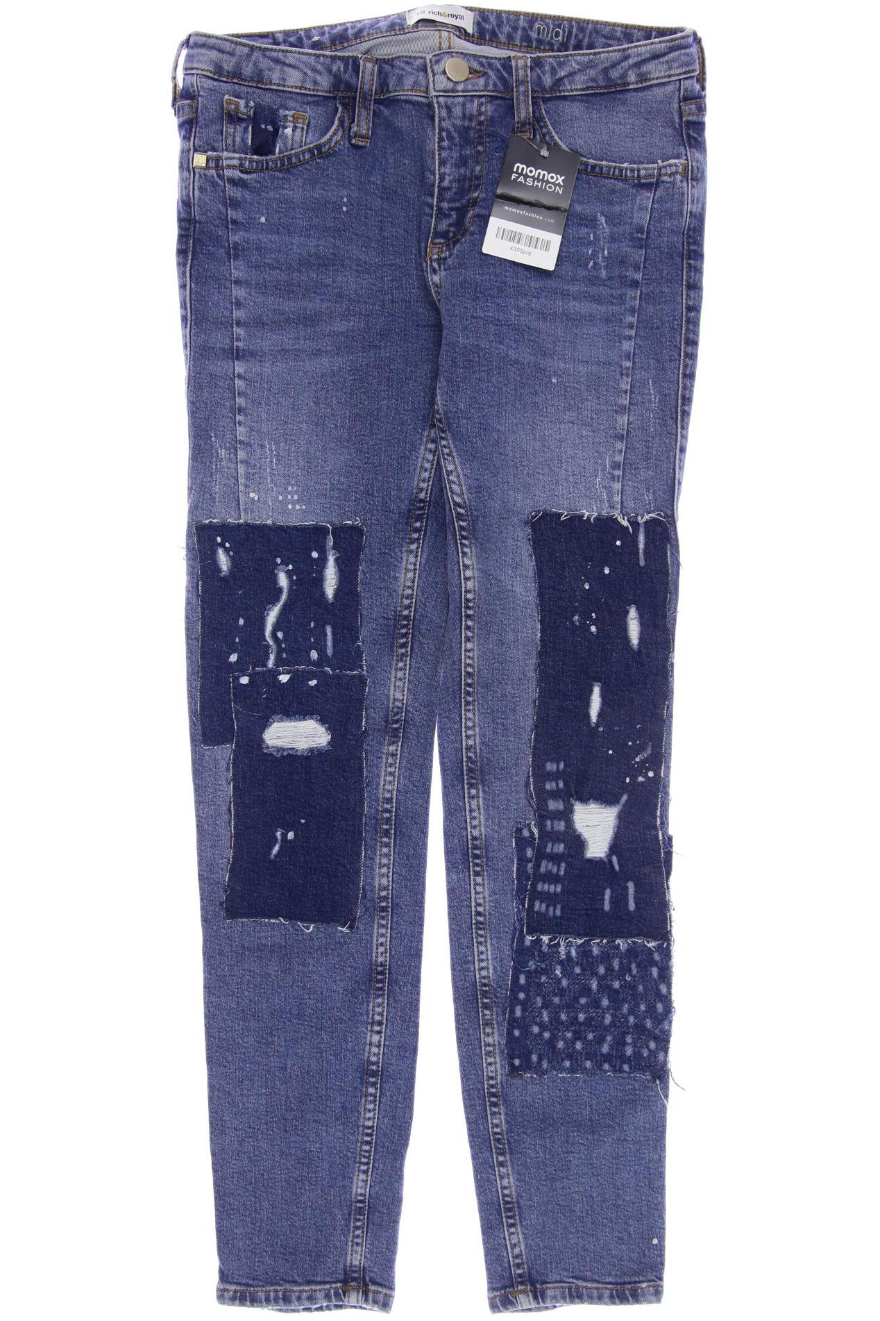 Rich & Royal Damen Jeans, blau, Gr. 34 von Rich & Royal