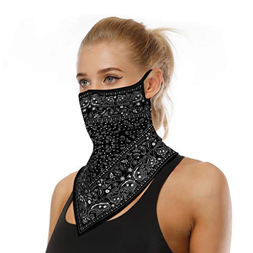 riou Face Shield Multifunktionstuch Motorrad Mundschutz Halstuch Bandana Schlauchschal für Damen Herren von riou