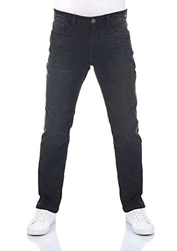 riverso Herren Jeans Hose RIVChris Straight Fit Jeanshose Baumwolle Denim Stretch Schwarz w31, Farbe:Black Denim (24000), Größe:31W/30L von riverso