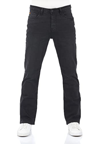 riverso Jeans Herren Bootcut RIVFalko Denim Stretch Schwarz w31, Farbe:Black Denim (B122), Größe:31W / 32L von riverso