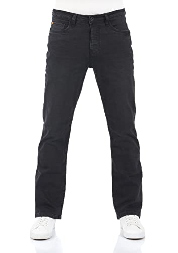 riverso Jeans Herren Bootcut RIVFalko Denim Stretch Schwarz w32, Farbe:Black Denim (B122), Größe:32W / 34L von riverso