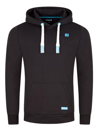 riverso Hoodie Herren Regular Fit RIVLinus Kapuzenpullover Pullover Sweater Schwarz M, Größe:M, Farbe:Black von riverso