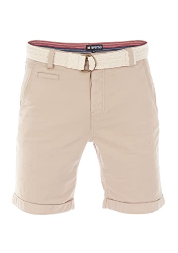 riverso Kurze Hosen Herren Sommer Chino Shorts mit Gürtel Regular Fit RIVHenry Bermuda Stretch, Größe:W 34, Farbe:Sahara Sand Beige riverso Kurze Hosen Herren Sommer Chino Shorts mit Gürtel Regular Fit RIVHenry Bermuda Stretch, Größe:W 34, Farbe:Sahara Sand Beige von riverso