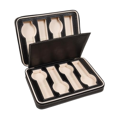 rockible Uhren-Organizer-Etui, Uhren-Reiseetui, Schmuck-Organizer, PU-Uhren-Aufbewahrungstasche, Armbanduhren, Handtasche, Uhren-Aufbewahrungsbox, Schwarz rockible Uhren-Organizer-Etui, Uhren-Reiseetui, Schmuck-Organizer, PU-Uhren-Aufbewahrungstasche, Armbanduhren, Handtasche, Uhren-Aufbewahrungsbox, Schwarz von rockible