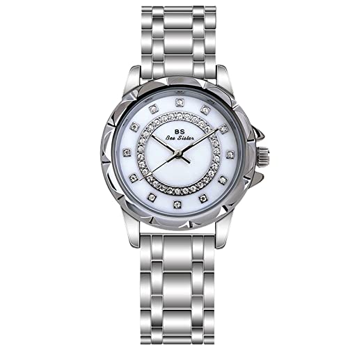 rorios Damenuhren Wasserdicht Quarz Armbanduhr mit Edelstahlarmband Mode Kleid Diamant Uhren für Frauen Mädchen von rorios