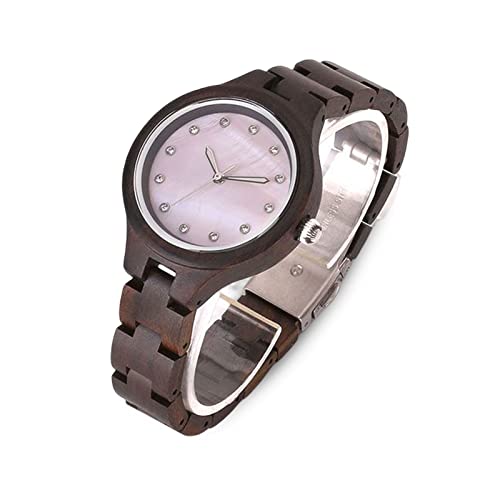 rorios Herren Damen Holzuhr Leuchtende Holz-Armbanduhr Analog Quarz Holzuhr mit Holzarmband Natürliche Leichte Holzuhren Herren & Damen von rorios