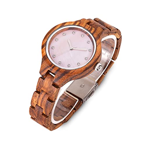 rorios Herren Damen Holzuhr Leuchtende Holz-Armbanduhr Analog Quarz Holzuhr mit Holzarmband Natürliche Leichte Holzuhren Herren & Damen von rorios