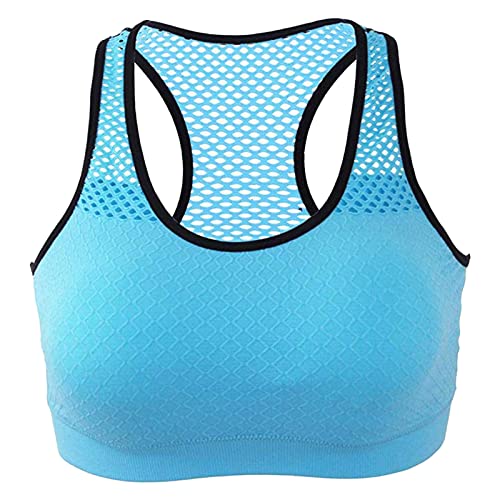 routinfly Damen Sport-BH Ohne Bügel Tank Top BH Mesh Atmungsaktiv Bralette y2k Sport Unterwäsche Rückenfrei Yoga Bralette Alltag Sportoberteil Frau Bustie U-Hals Schlafen BH für Frauen Mädchen von routinfly