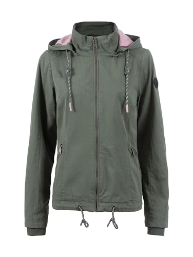 s'questo Jacke Damen Jacke Langarm mit Kapuze, Übergangsjacke moss grey 42 Soquesto s'questo Jacke Damen Jacke Langarm mit Kapuze, Übergangsjacke moss grey 42 Soquesto von s`questo