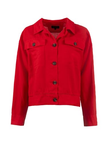 s'questo Jacke Leinen-Baumwollmix, bequem, rot tomato 40 Soquesto Kollektion C´est la Vie s'questo Jacke Leinen-Baumwollmix, bequem, rot tomato 40 Soquesto Kollektion C´est la Vie von s`questo