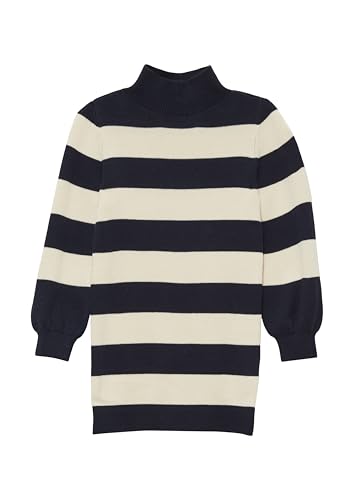 s.Oliver Junior Kinder Mädchen Kleid mit Rollkragen, Langarm, Locker, Herbst/Winter, Casual, Gestreift, Standardlänge, Baumwolle, Polyacryl s.Oliver Junior Kinder Mädchen Kleid mit Rollkragen, Langarm, Locker, Herbst/Winter, Casual, Gestreift, Standardlänge, Baumwolle, Polyacryl von s.Oliver Junior