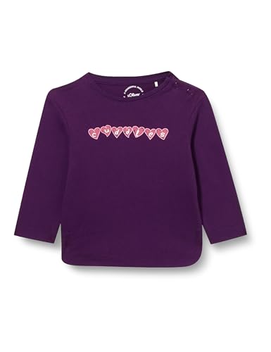 s.Oliver Mädchen 2134399 T-Shirt langarm, Lilac, 80 von s.Oliver