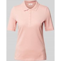 s.Oliver RED LABEL Poloshirt in unifarbenem Design in Rosa, Größe 40 von s.Oliver RED LABEL