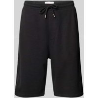 s.Oliver RED LABEL Regular Fit Bermudas in Melange-Optik in Black, Größe XL von s.Oliver RED LABEL