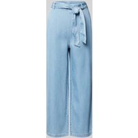 s.Oliver RED LABEL Regular Fit Culotte mit Bindegürtel in Hellblau, Größe 36 von s.Oliver RED LABEL