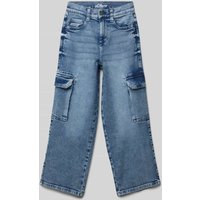 s.Oliver RED LABEL Regular Fit Jeans mit Cargotaschen in Blau, Größe 158 von s.Oliver RED LABEL