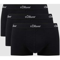 s.Oliver RED LABEL Trunks mit Stretch-Anteil im 3er-Pack in Black, Größe M von s.Oliver RED LABEL