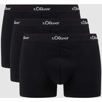 s.Oliver RED LABEL Trunks mit Stretch-Anteil im 3er-Pack in Black, Größe S von s.Oliver RED LABEL